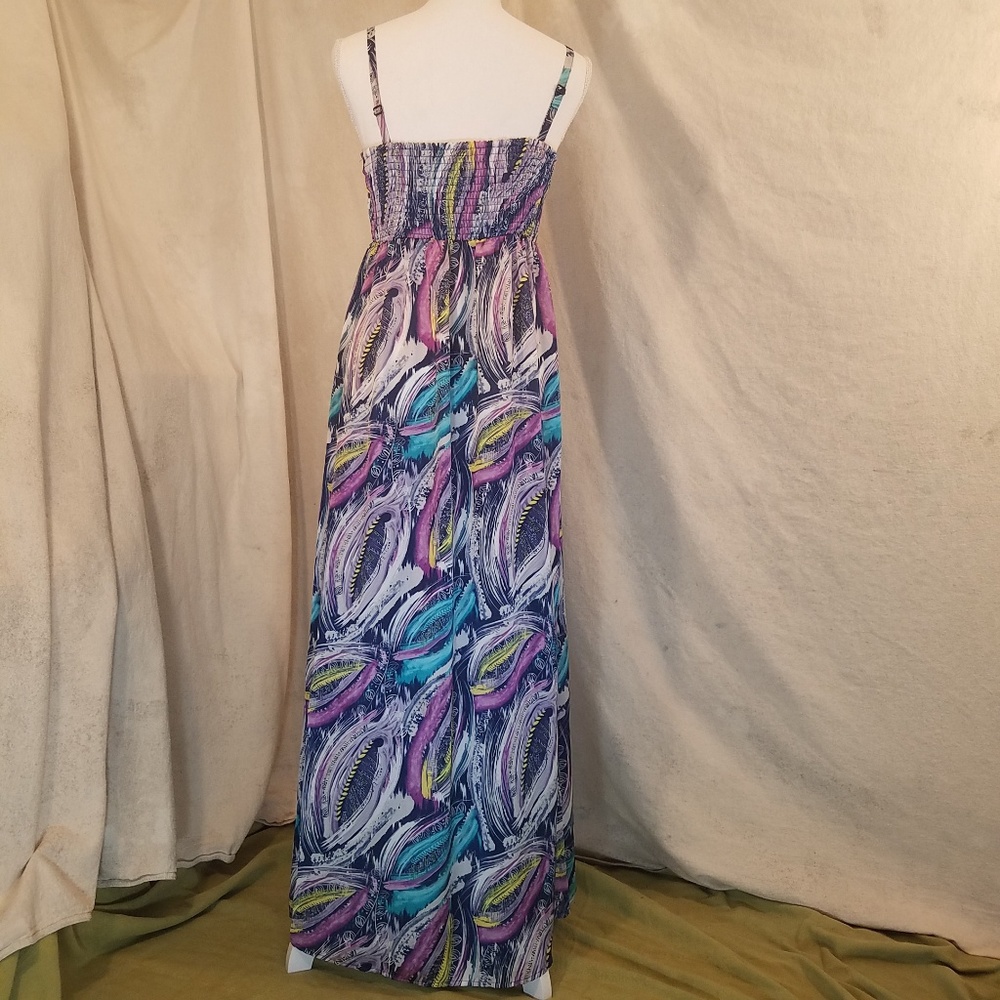Style & Co Silky Maxi Dress with Removable Straps - Picture 2 of 4
